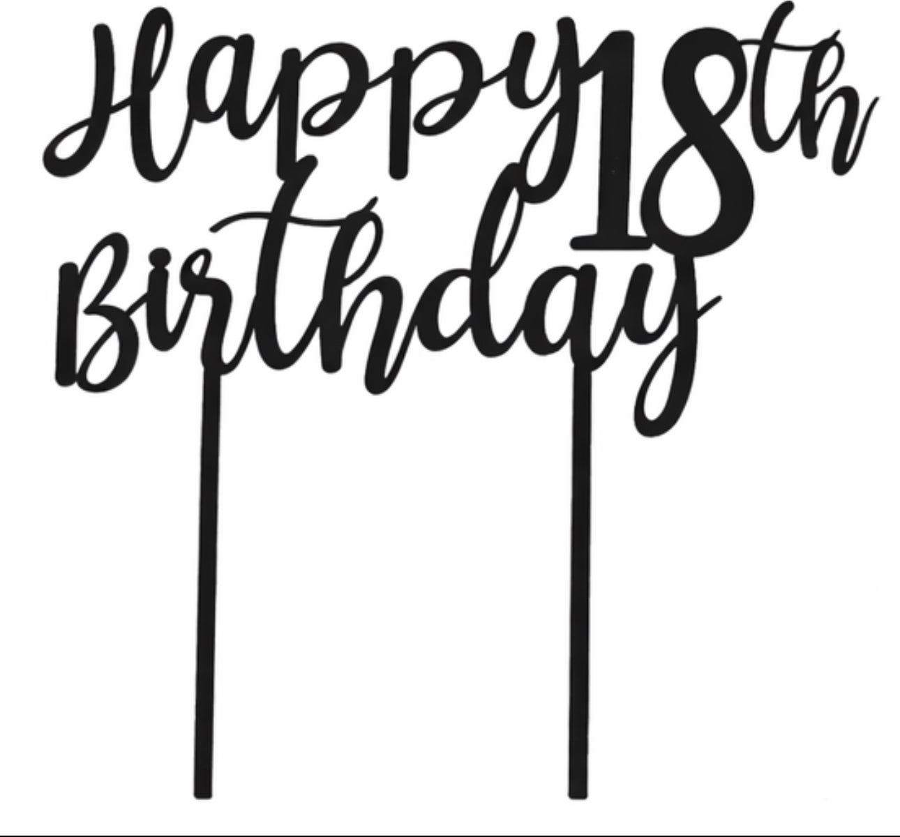 Custom Cake Topper - Large