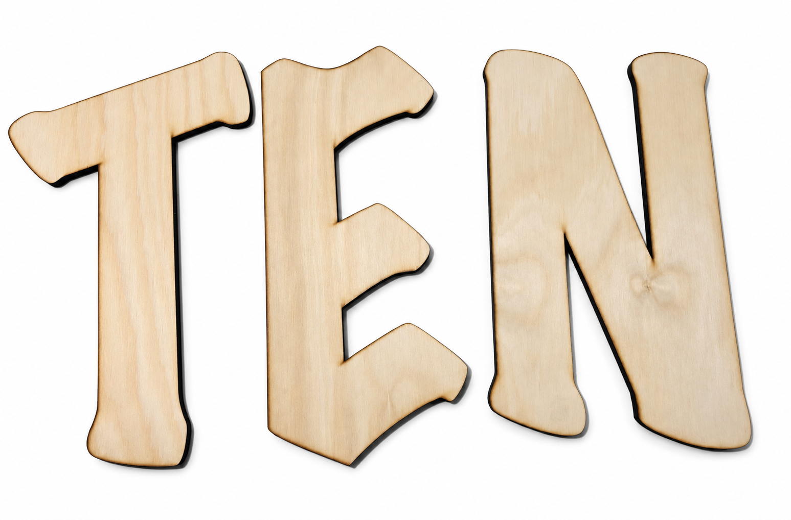 Large Timber Letters (ea) - 30cmx50cm, 12mm